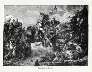 الصليبيون في المعركة ، 1882 بواسطة غير معروف
