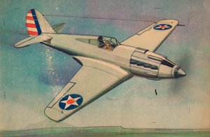 Curtis XP40 - طائرة مقاتلة ، أحادية السطح ، c1944. بواسطة غير معروف