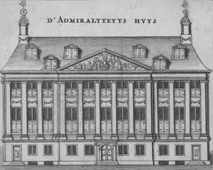 DAdmiralyteyts Huys ، أواخر القرن السابع عشر وأوائل القرن الثامن عشر. بواسطة غير معروف