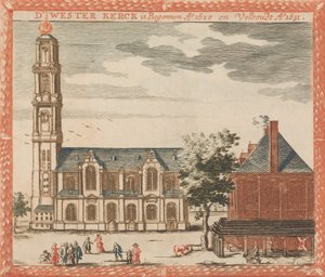 D 'Wester Kerck ، في: Tooneel Der Hoofdste Nederlands Huizen، En Lust Hoven، After T Lev ...، nd. بواسطة غير معروف
