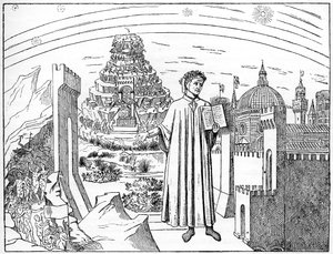 دانتي 1265-1321 ، فلورنسا ودوائر الجحيم السبع ، 1882 بواسطة غير معروف