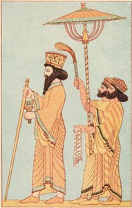 داريوس الأول 548-486 قبل الميلاد الأخميني ملك فارس من 521 ، مع الحاضرين ، 1881 بواسطة غير معروف