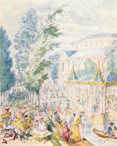حفلة تنكرية في حدائق رانلاغ ، 1842 ، 1903. بواسطة غير معروف