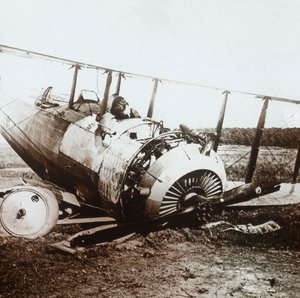 طيار ميت في إسقاط طائرة سلمسون ، c1914-c1918 بواسطة غير معروف