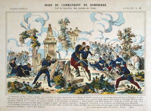 وفاة القائد دي دامبيير ، حصار باريس ، الحرب الفرنسية البروسية ، 13 أكتوبر 1870 بواسطة غير معروف