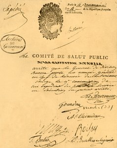 قرار لجنة الصحة العامة ، 26 أكتوبر 1795 ، 1921. بواسطة غير معروف