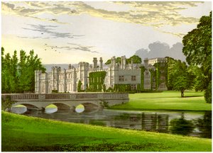Deene Park ، Northamptonshire ، منزل كونتيسة كارديجان ، c1880 بواسطة غير معروف