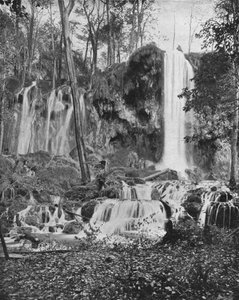 شلالات دير ليك ، مينيرال سبرينجز ، فيرجينيا ، الولايات المتحدة الأمريكية ، c1900. بواسطة غير معروف