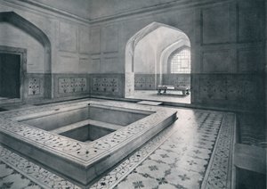 دلهي. الحمامات الملكية في القصر c1910. بواسطة غير معروف