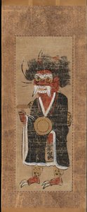 شيطان يرنم اسم بوذا Oni no nenbutsu ، 1700s. بواسطة غير معروف