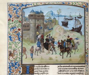 رحيل الدوق لودفيج الثاني ملك بوربون من جنوة إلى تونس ، حوالي 1470-1475. بواسطة غير معروف