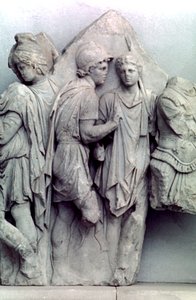 التفاصيل من تليفزيون إفريز مذبح بيرغامون ، 164-156 قبل الميلاد بواسطة غير معروف