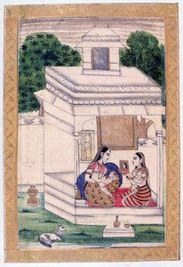 Dhanashri Ragini ، ألبوم Ragamala ، مدرسة راجستان ، القرن التاسع عشر بواسطة غير معروف