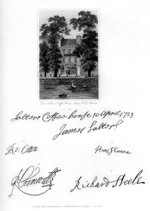 دون سالتروس كوفي هاوس ، Cheyne Walk ، Chelsea ، 1723 ، 1840 بواسطة غير معروف