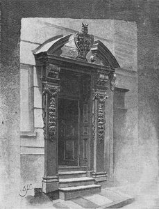 المدخل ، قاعة الرسامين الرسامين ، 1890 بواسطة غير معروف