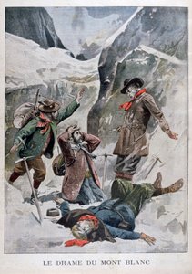 دراما على مونت بلانك ، جبال الألب ، 1902 بواسطة غير معروف