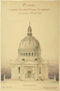 Drawing, Chapel, U.S. Naval Academy بواسطة غير معروف