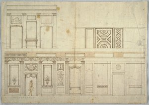 رسم ، تصميم داخلي ، 1800-1820 بواسطة غير معروف