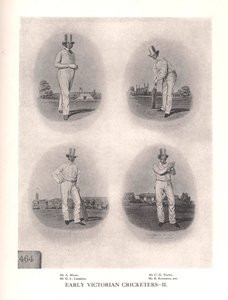 لاعبو الكريكيت الفيكتوريون الأوائل ، القرن التاسع عشر 1912 بواسطة غير معروف