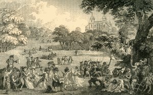 عيد الفصح الاثنين في غرينيتش بارك ، c1878. بواسطة غير معروف
