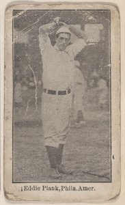 إيدي بلانك ، فيلادلفيا ، الدوري الأمريكي ، من مجموعة لاعبي البيسبول W500 ، كاليفورنيا. 1915. بواسطة غير معروف