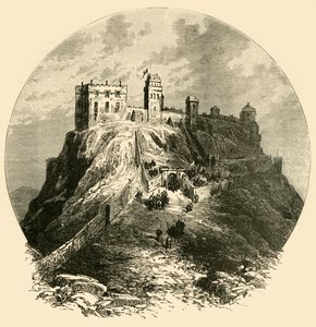 قلعة ادنبره ، كما كانت قبل حصار 1573 ، 1890. بواسطة غير معروف