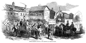 هاستينغس الانتخابات في ستيبني غرين خلال انتخابات تاور هامليتس ، لندن ، 1852 بواسطة غير معروف