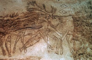 عظم محفور من Lortet ، Hautes Pyrenees بواسطة غير معروف