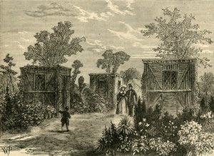 مدخل حدائق الحيوان عام 1840 ، 1876. بواسطة غير معروف