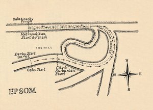 دورة سباق إبسوم ، 1940 بواسطة غير معروف