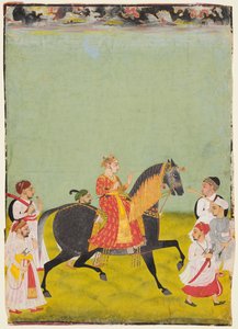 الفروسية راج سينغ الثاني ، نجل براتاب سينغ ص. 1752-55 ، ج. 1760. بواسطة غير معروف