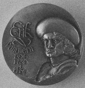 إريك بوميرانيا 1382-1459. وسام تاريخي 1978 بواسطة غير معروف