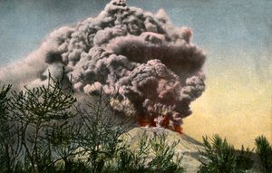 ثورة فيزوف ، إيطاليا ، أبريل 1906 بواسطة غير معروف