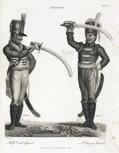 المبارزة: نصف دائري حارس و Gardre de Saint Georges بواسطة غير معروف
