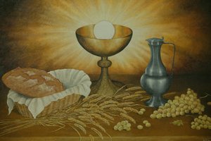 القربان المقدس ، نوتردام دي لا جورج ، فرنسا بواسطة غير معروف