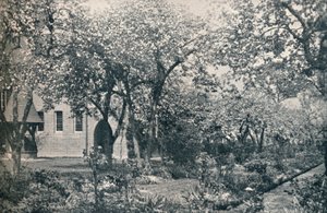 مثال على حديقة البستان ، التي وضعها وليام موريس في الأصل ، c1900 بواسطة غير معروف