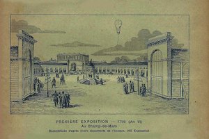 - معرض منتجات الصناعة الفرنسية بباريس 1798 من بون مارشيه 1900. بواسطة غير معروف