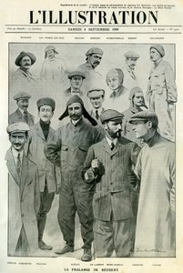 طيارون مشهورون ، غطاء LIllustration ، 4 سبتمبر 1909 بواسطة غير معروف