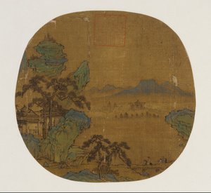 تم تركيب المروحة كأوراق ألبوم ، سلالة مينغ ، 1368-1644. بواسطة غير معروف