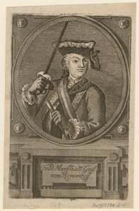 الكونت المشير Pyotr Alexandrovich Rumyantsev-Zadunaisky ، 1770 بواسطة غير معروف