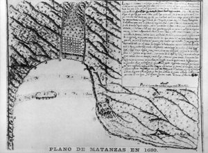 الرسوم الأولى لماتانزاس ، 1680 ، 1920 بواسطة غير معروف