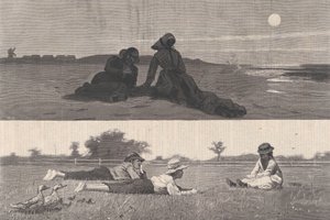 يمزح على شاطئ البحر وفي ميدو هاربر ويكلي ، المجلد. الثامن عشر ، 19 سبتمبر 1874. بواسطة غير معروف