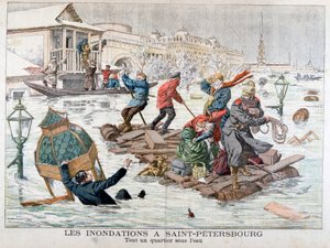 الفيضانات في سان بطرسبرج ، روسيا ، 1903 بواسطة غير معروف