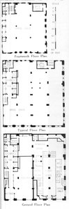 مخططات الطوابق ، مبنى Johns-Manville ، مدينة نيويورك ، 1924 بواسطة غير معروف