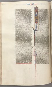 فول. 174v ، عزرا ، تاريخ أول I ، سايروس توجيه بناء المعبد ، ج. 1275-1300. بواسطة غير معروف