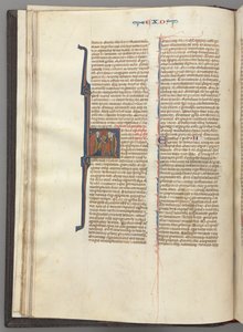 فول. 20v ، خروج ، تاريخ H الأولي ، موسى وأتباعه مع أقراص القانون ، ج. 127 بواسطة غير معروف