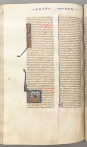 فول. 292v ، إرميا ، تاريخ V الأولي ، رجم إرميا ، ج. 1275-1300. بواسطة غير معروف