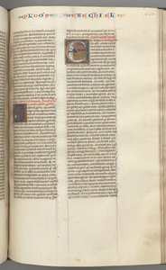 فول. 320r ، Ezechiel ، تاريخ E الأولي ، Ezechiel نائم مع رؤيته للوحوش الأربعة .. بواسطة غير معروف