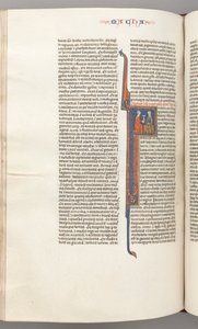 فول. 382v ، مكابيس الثاني ، تاريخ أولي F ، كأس ذهبي مقدم إلى يهودي ، ج. 1275-1300. بواسطة غير معروف