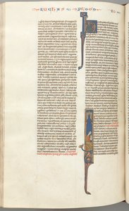 فول. 425v ، جون ، تاريخ التأريخ الأول ، جون جالس الكتابة ، ج. 1275-1300. بواسطة غير معروف